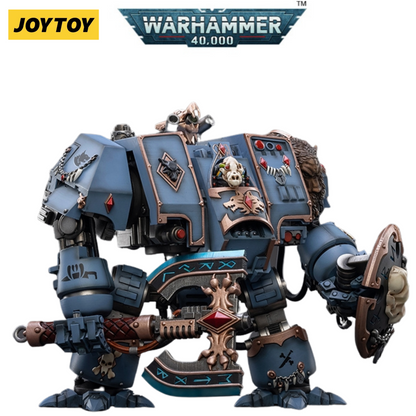 JOYTOY 1/18 Warhammer 40,000 Space Wolves Venerable Dreadnought Brother Hvor